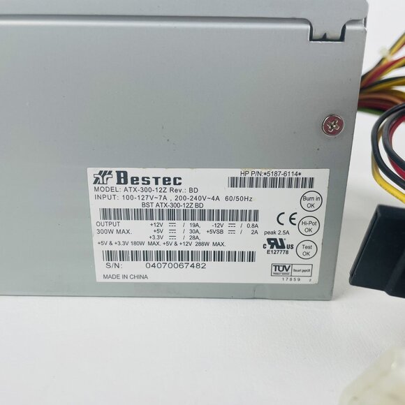 BESTEC ATX-300-12Z REV CDR 300W ATX Power Supply - Picture 1 of 7